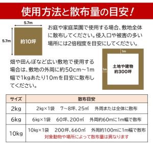 撃退パンチ ヒトデ忌避剤 10kg 害獣 害鳥...の詳細画像3