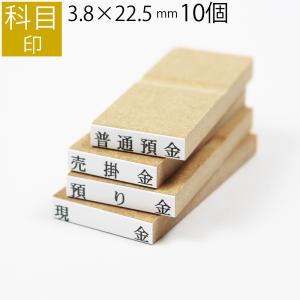 科目印【3.8×22.5(mm)】10個セット 《別注品》 最大8文字まで　ゴム印鑑 はんこ オーダー 科目印(ゴム印 ハンコ 会社 スタンプ 事務用品 法人 オーダーメイド)｜ep-insho