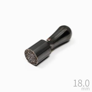 印鑑・はんこ プレミアムチタン印鑑 極(きわみ) 【ブラック】 法人用 天丸タイプ（18.0mm） 会社実印 代表者印 銀行印 役職印 送料無料 はんこ 判子 ハンコ｜ep-insho