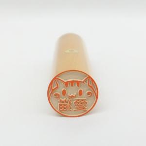 印鑑 はんこ 猫の印鑑【押すネコ】上柘植(アカ...の詳細画像4