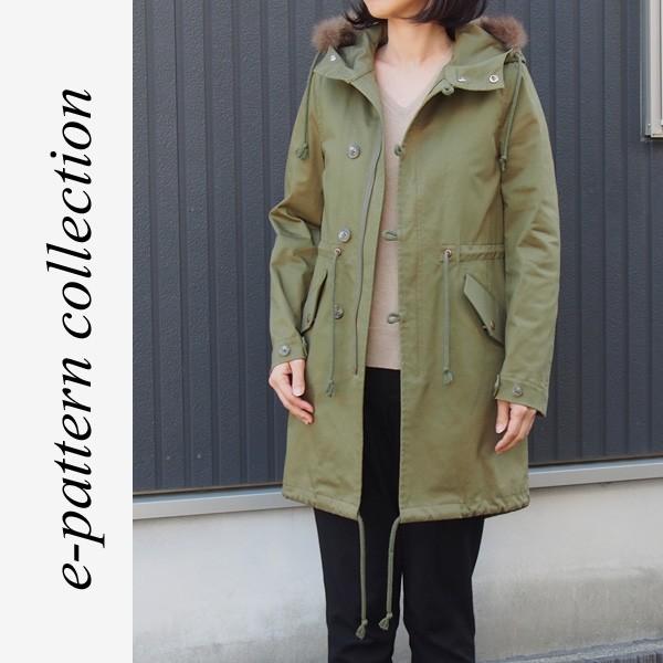 型紙　パターン　モッズコート型紙・レディース　テキスト付き