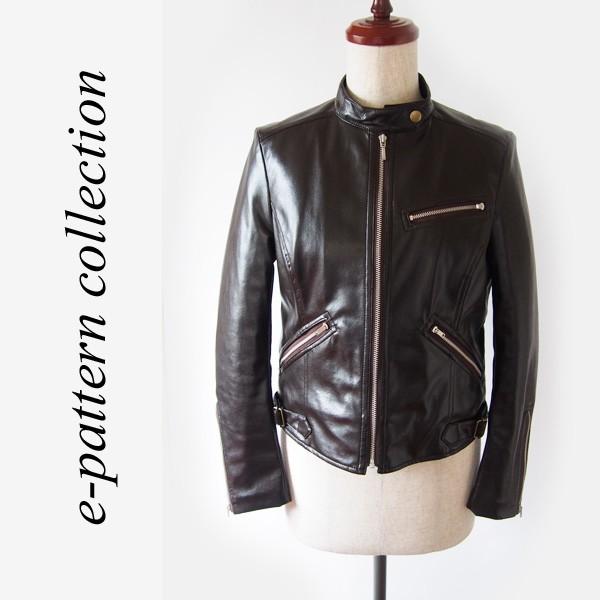 型紙　パターン　ライダースジャケット型紙　テキスト付き