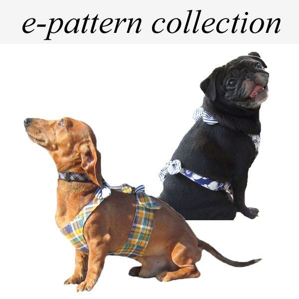 犬服型紙　クールエプロン　小型犬用　XS,Sサイズ　テキスト付き