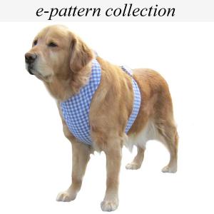 犬服型紙　クールエプロン　大型犬用Lサイズ　テキスト付き｜epatterncollection