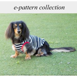 犬服型紙　タンクトップ（パイピング仕様）　小型犬　小型犬ロング　中型犬用　テキスト付き