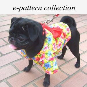 犬服型紙　浴衣　小型犬用　テキスト付き｜epatterncollection