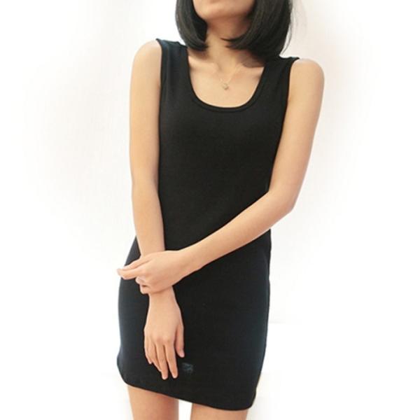 OP327 無地 シンプル タンクトップ タンクワンピ インナー ボディコン ワンピ ワンピース ミ...