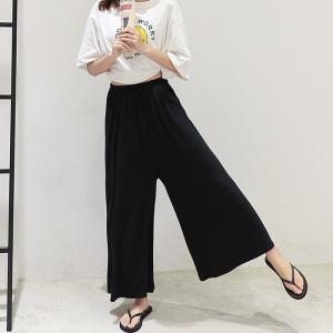 SP006 フレア ウエストゴム ガウチョパン...の詳細画像2