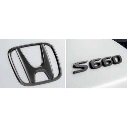 S660 JW5系：純正 ブラックエンブレム（Hマーク2個 車名エンブレム/ブラッククローム）(廃盤...