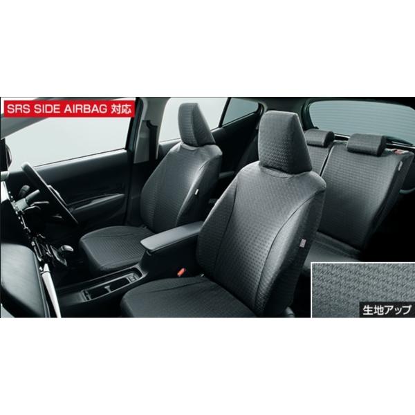 アクア/AQUA MXPK系：純正 フルシートカバー（撥水）１台分（ブラック）