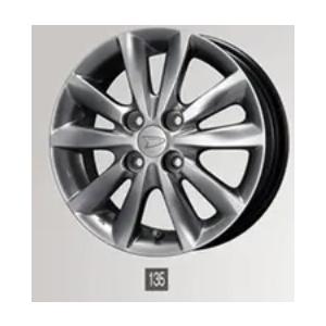 キャンバス LA850S/LA860S 後期：純正 アルミホイールセット(14インチ・10本スポーク...