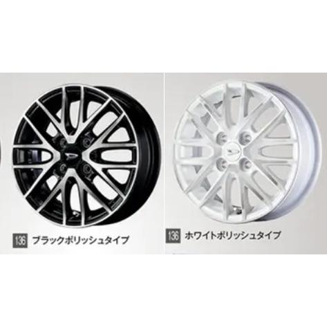 キャンバス LA850S/LA860S 後期：純正 アルミホイールセット(14インチ・16本スポーク...