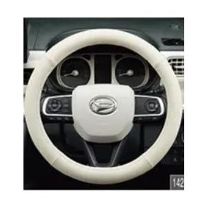 ムーヴ キャンバス LA850S/LA860S 後期：純正 ステアリングカバー(本革