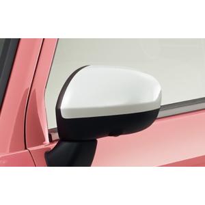 トコット LA550/560S：純正 ドアミラーカバー（パールホワイト/ブラック）左右(廃盤 残り在...