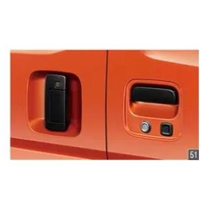 ハイゼットカーゴ S700V/S710V：純正 ドアアウターハンドル(ブラック)(パワースライドドア...