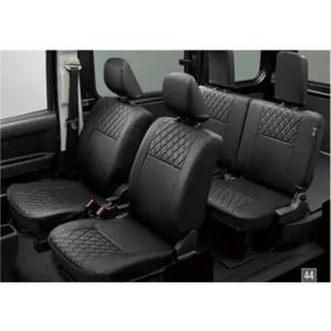 ハイゼットカーゴ S700V/S710V：純正 本革風シートカバーセット 1台分(クルーズターボ・ク...