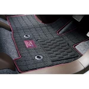 N-WGN Nワゴンカスタム JH3 JH4：純正 フロアカーペットマット（プレミアムタイプ）ブラッ...