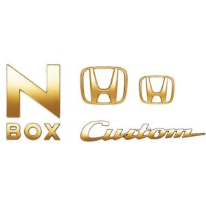 N-BOXカスタム JF3/JF4：純正 ゴールドエンブレム（N-BOXカスタム専用）(廃盤 残り在...