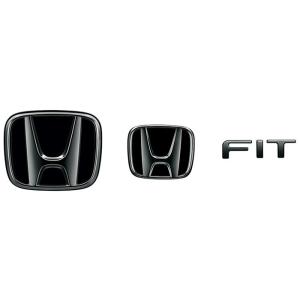 フィット FIT GR/GS系：純正 ブラックエンブレム ブラッククローム調 (年式R4年10月〜)
