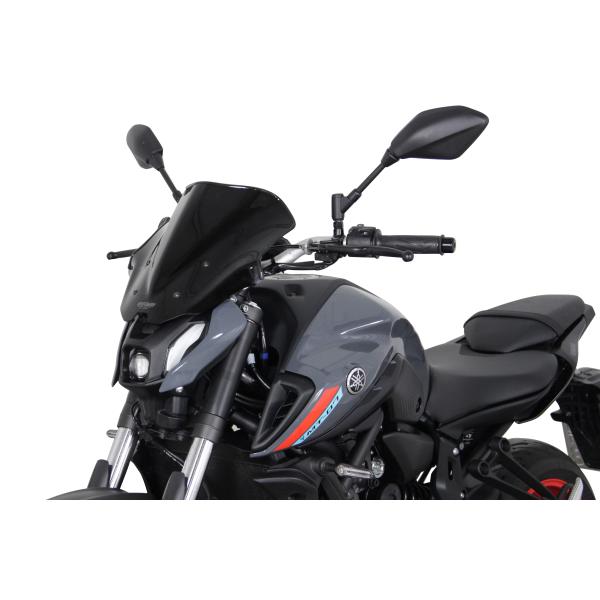 MRA/エムアールエー スクリーン レーシング ブラック MT-07 21-22【MR282K】