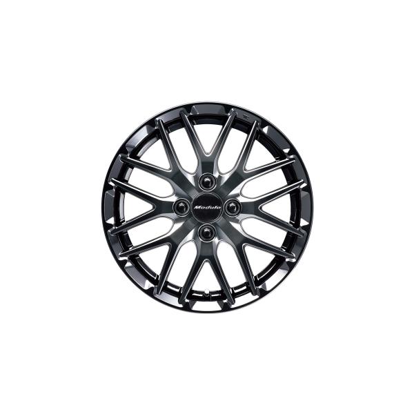 N-BOXカスタム JF5 JF6：純正 15インチ アルミホイール MS-034　ブラックスパッタ...