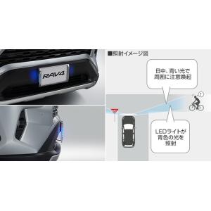 RAV4/ラブ4 50系：純正 LEDサイドライト（ナンバーフレーム付）