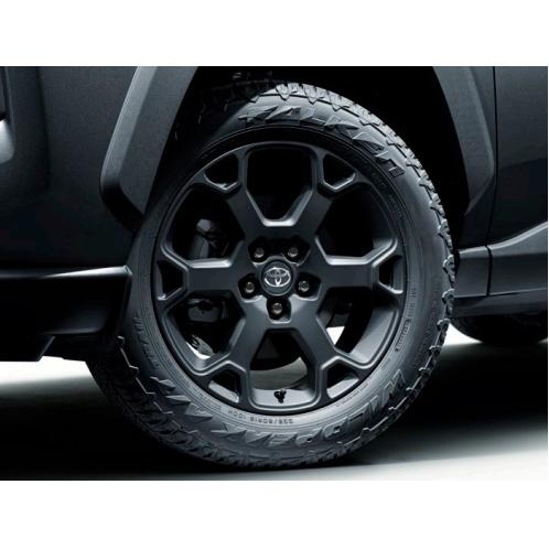 RAV4/ラブ4 50系：純正 18インチアルミホイールセット（キー付ホイールナット（ブラック）・マ...