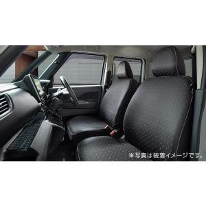 ルークス/ROOX B44/45/47/48A 前期：純正 シート全カバー ブラック/スクエアドット...