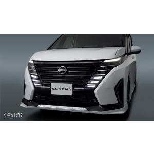 新型セレナC28　純正　グリル　白色LED　グリルイルミネーション付き セレナ SERENA C28系 ：純正 フロントグリルイルミネーション