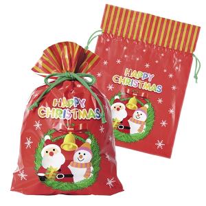 クリスマス景品用巾着ギフトバッグ　中　120枚セット｜epkyoto
