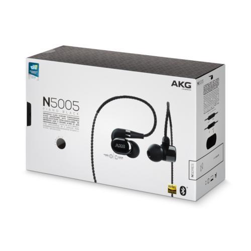 AKG N5005 ワイヤレス イヤホン Bluetooth対応 ピアノブラック ヘッドホン ハイレ...