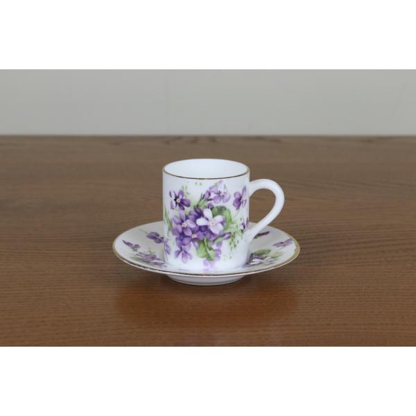 ハマースレイ　ヴィクトリアンバイオレット　デミタス　カップ　デュオ　スミレ　VICTORIAN　VI...