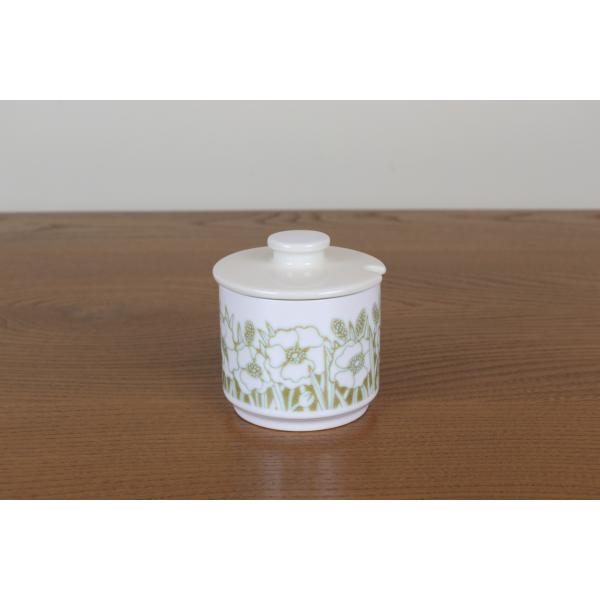 ホーンジー HORNSEA　フルール　シュガーポット　FLEUR　白　イギリス　ヴィンテージ　と56