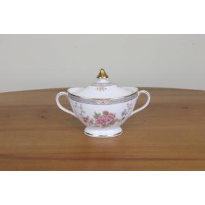 ロイヤルドルトン　カントン　シュガーポット　蓋付き　牡丹　CANTON　ROYAL DOULTON　ヴィンテージ　イギリス　つ111｜epocavintagedishes