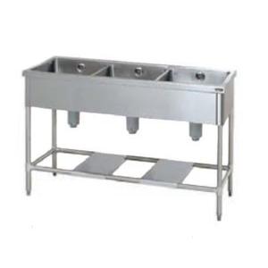 タニコー 三槽シンク(バックガードなし) 型式：TRE-3S-180ANB 送料無料 