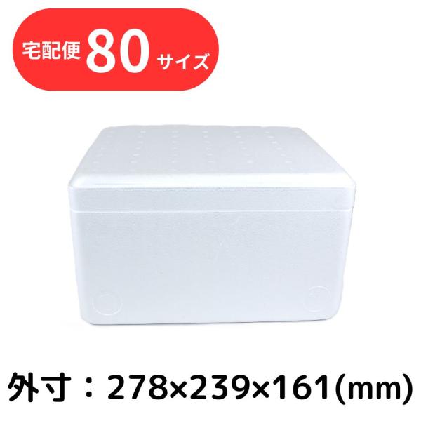 クーラーボックス 発泡スチロール箱 小型 通販 保冷 断熱 梱包材 軽量 5.8L 宅配80サイズ ...