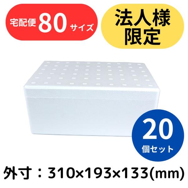 クーラーボックス 発泡スチロール箱 小型 20個セット 法人限定 まとめ買い 保冷 断熱 梱包材 軽...