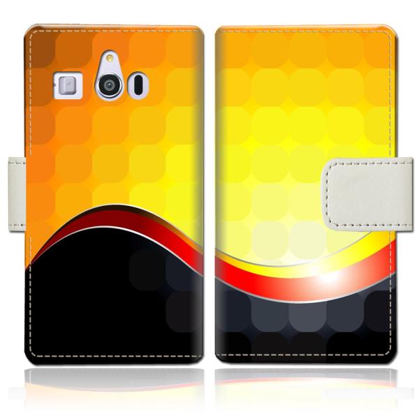 シンプルスマホ3 509SH 手帳型スマートフォンケースカバー CCドットデザイン