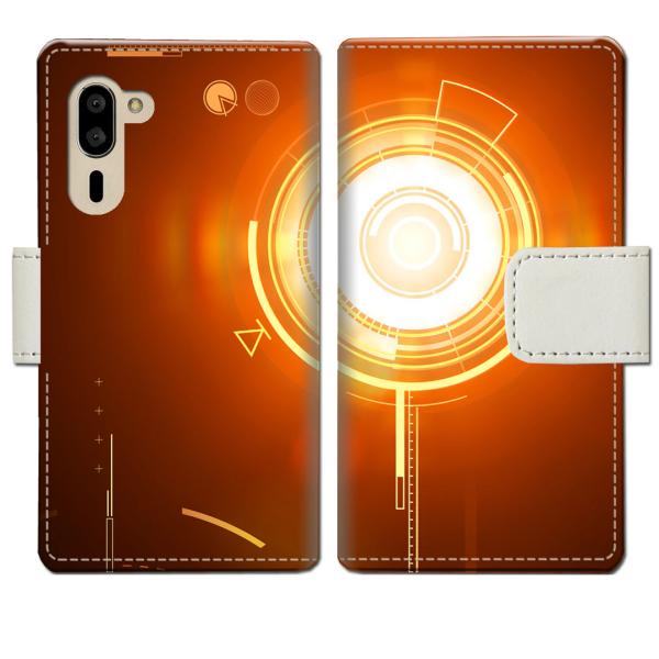 softbank シンプルスマホ5 A001SH 手帳型ケース エレクティカデザイン