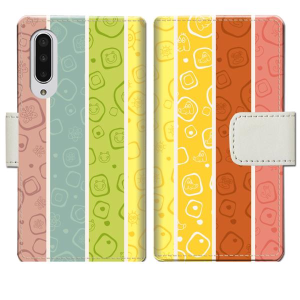 softbank AQUOS zero5G basic A002SH 手帳型ケース Cストライプデザ...