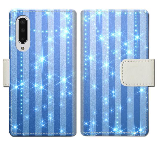 softbank AQUOS zero5G basic A002SH 手帳型ケース BBストライプデ...