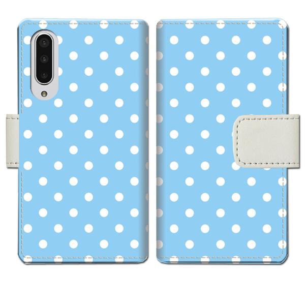 softbank AQUOS zero5G basic A002SH 手帳型ケース BWドットデザイ...