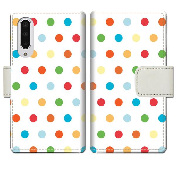 softbank AQUOS zero5G basic A002SH 手帳型ケース カラフルドットデ...