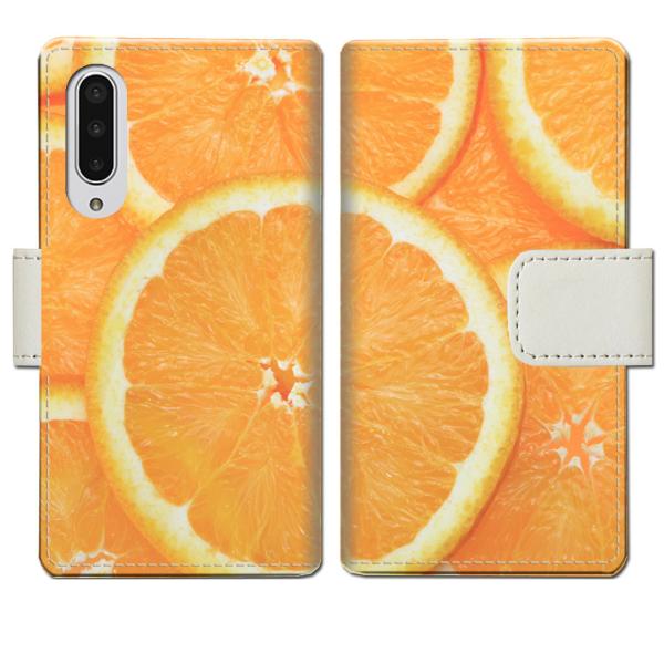 softbank AQUOS zero5G basic A002SH 手帳型ケース フレッシュオレン...