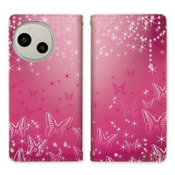 スマホケース 手帳型 ベルトなし softbank AQUOS R9 A401SH docomo S...