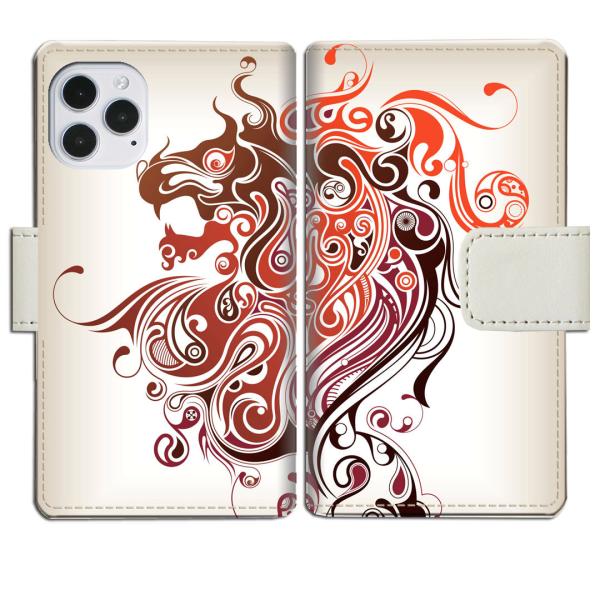 apple iPhone12/iPhone12Pro 手帳型ケース BlaveLionデザイン