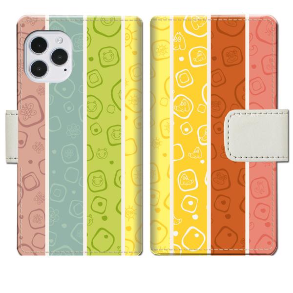 apple iPhone12/iPhone12Pro 手帳型ケース Cストライプデザイン