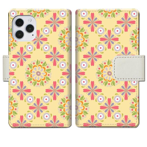 apple iPhone12/iPhone12Pro 手帳型ケース サンフラワーデザイン
