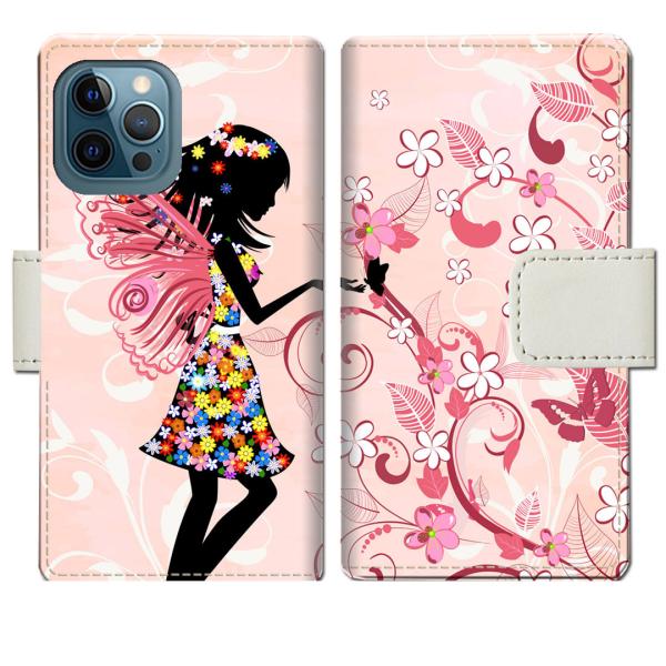 apple iphone12ProMax 手帳型ケース 出会いデザイン