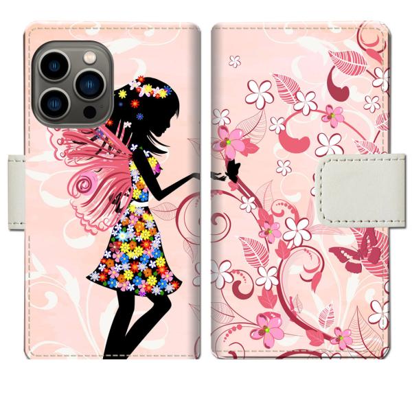 iPhone13Pro 手帳型ケース 出会いデザイン